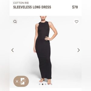 SLEEVELESS LONG DRESS